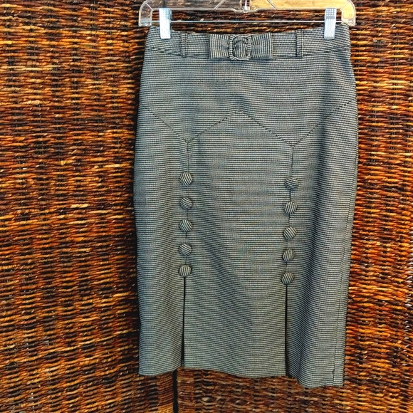 L'ecole Des Femmes Houndstooth Skirt - Picture 1 of 13